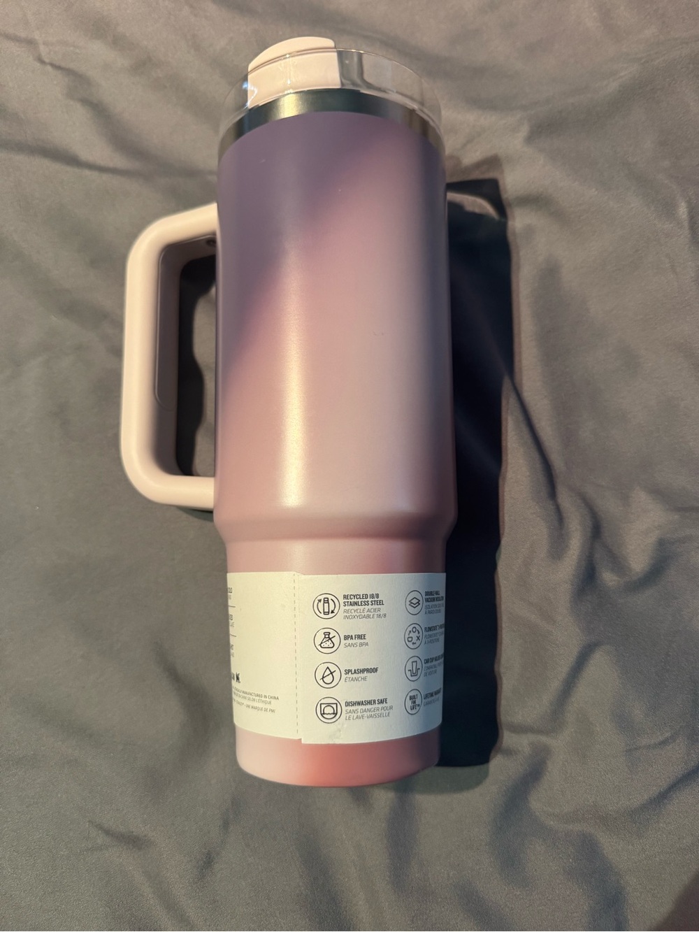 Stanley 30oz Quencher Tumbler in Pink to Purple Gradient - Picture 3 of 3
